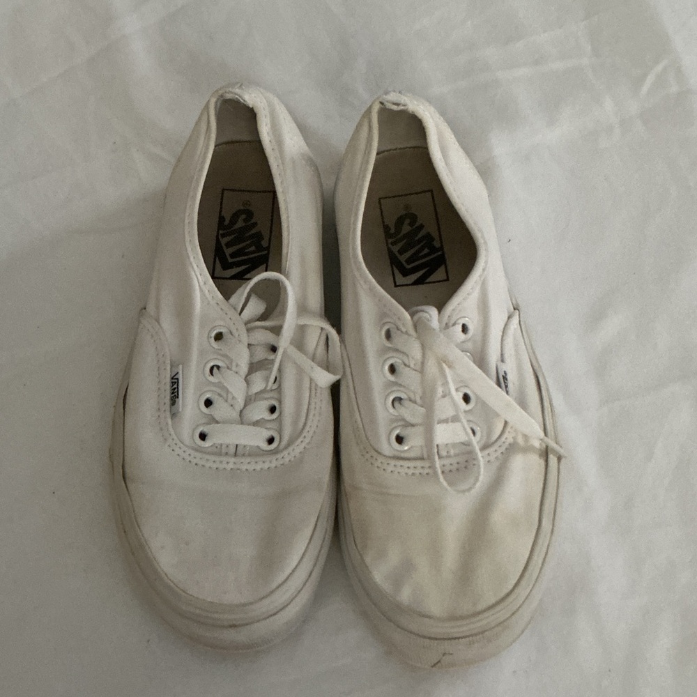 Vans Classic White Lace-Up Sneakers